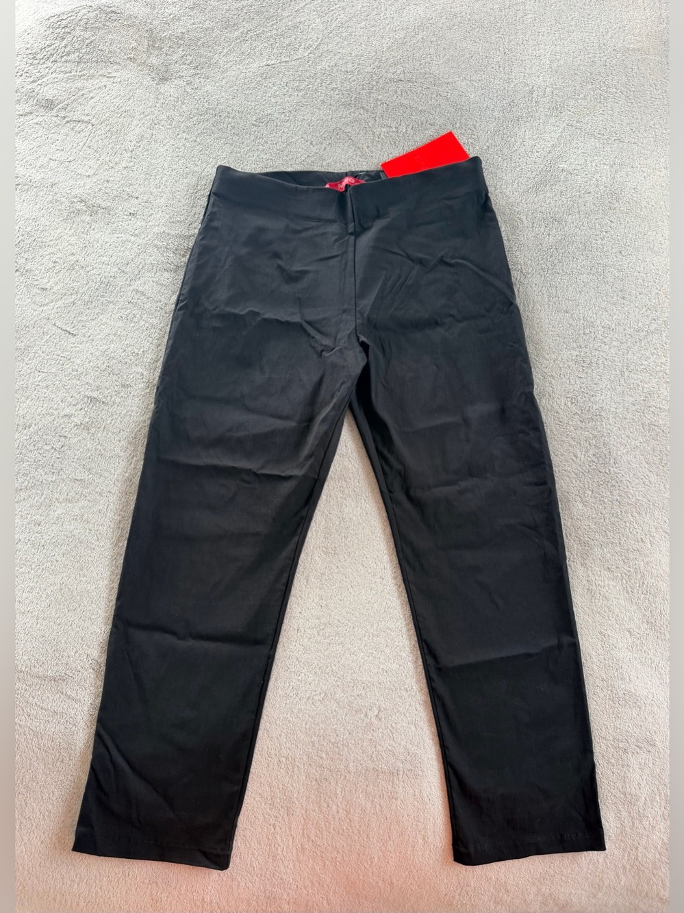 Mango Black Stretch Casual Capri Pants Size S